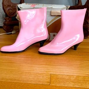 80s True Vintage Pink and Purple Fiorucci Igor New Wave Boots Punk Booties Italy
